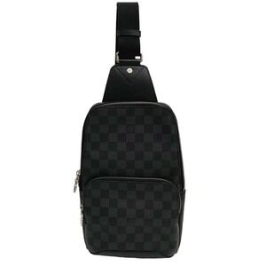Louis Vuitton Belt Bag Sling Graphite Black Avenue Crossbody Leather Bum Body